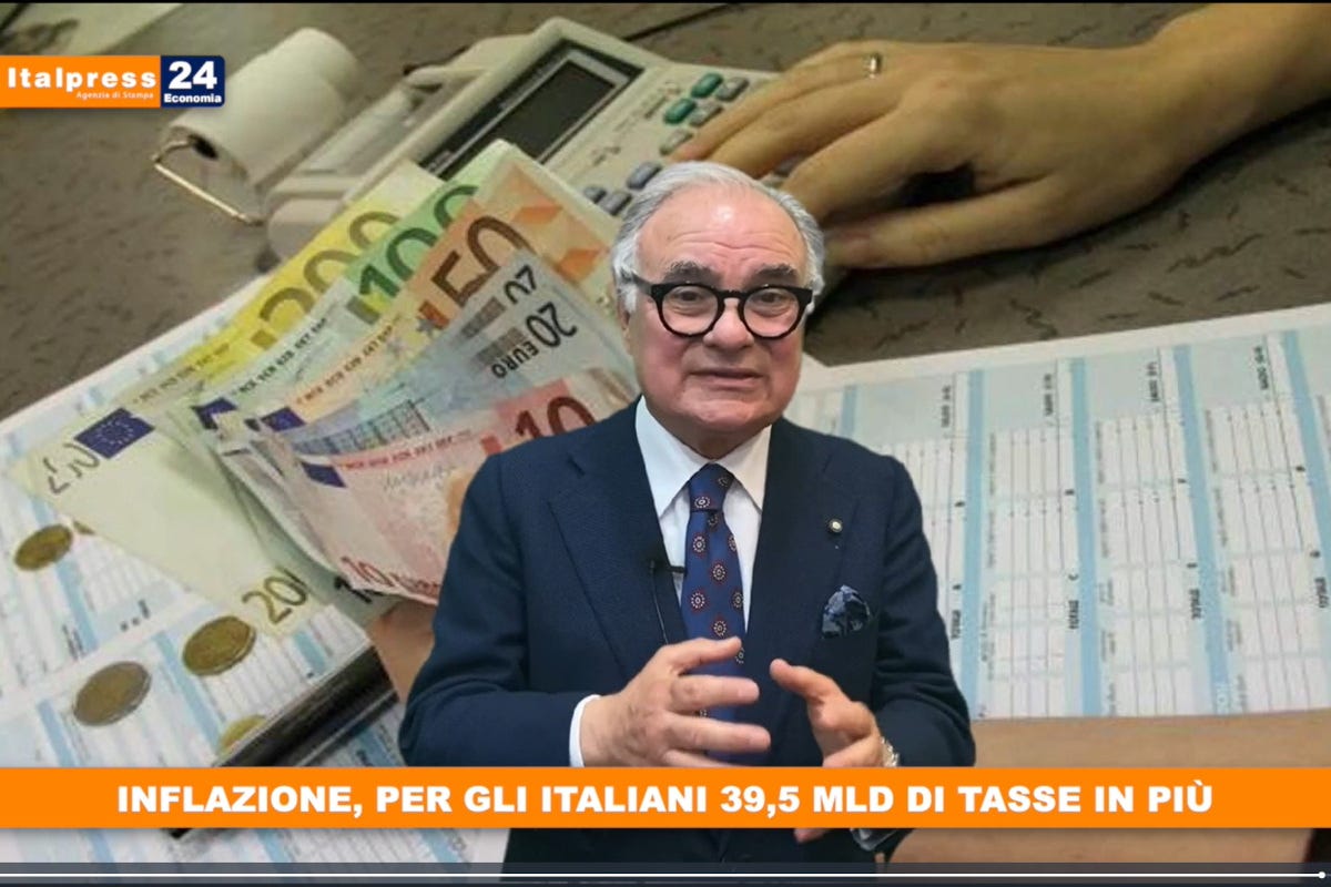  [TG Economia]: Inflazione, per gli italiani 39,5 miliardi di tasse in più
