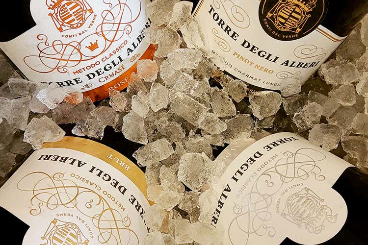 4 etichette in degustazione - Torre degli Alberi, 20 anni di bioGli spumanti nascono in quota