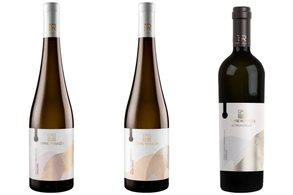 Friulano, Pinot Grigio, Altromerlot Torre Rosazza in bianco e in rosso