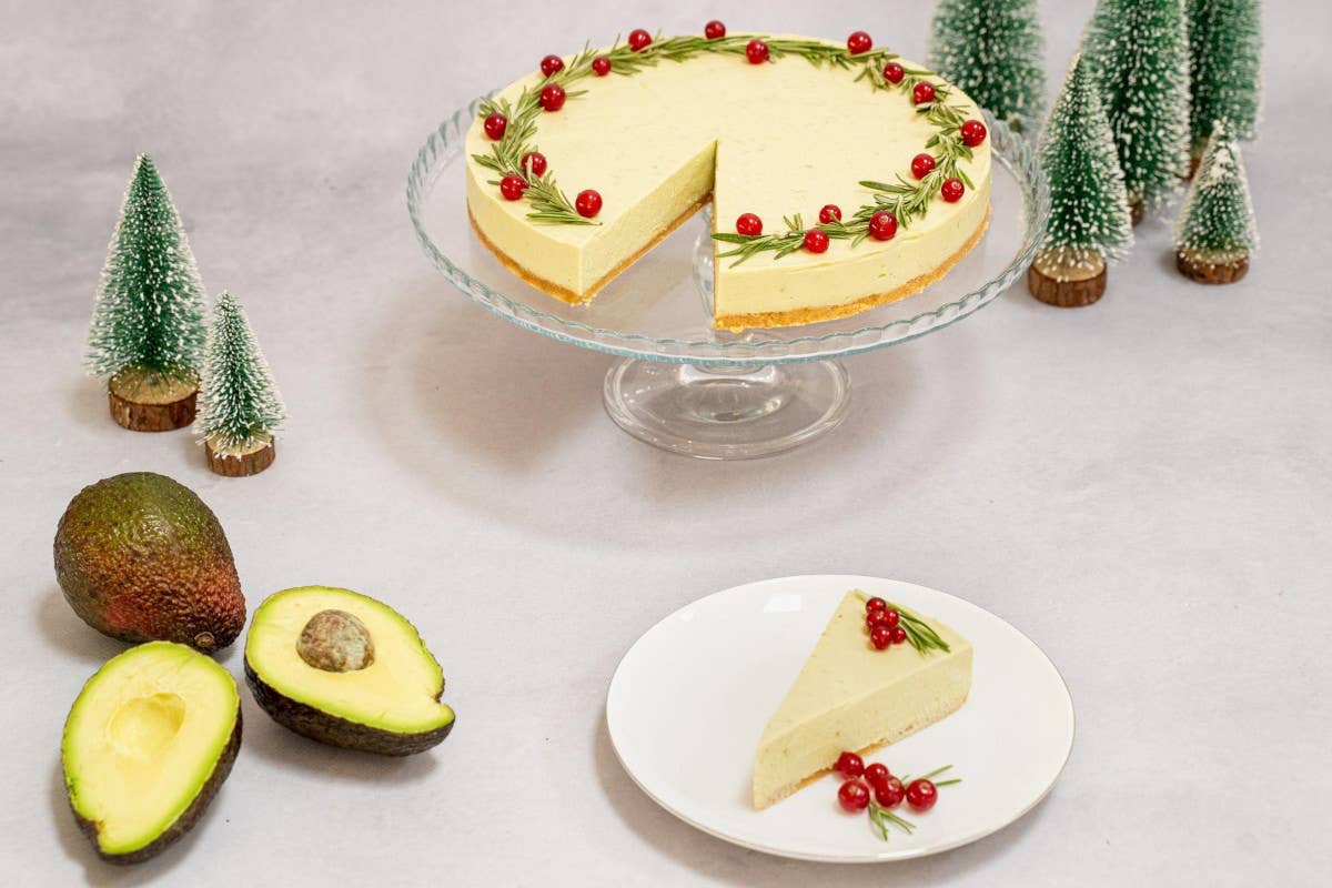 La Torta di avocado e lime per le feste natalizie