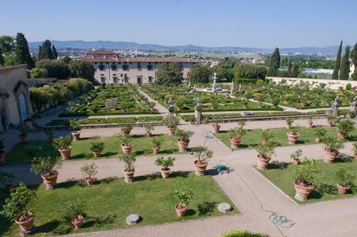 Giardino della Villa Medicea di Castello a Firenze