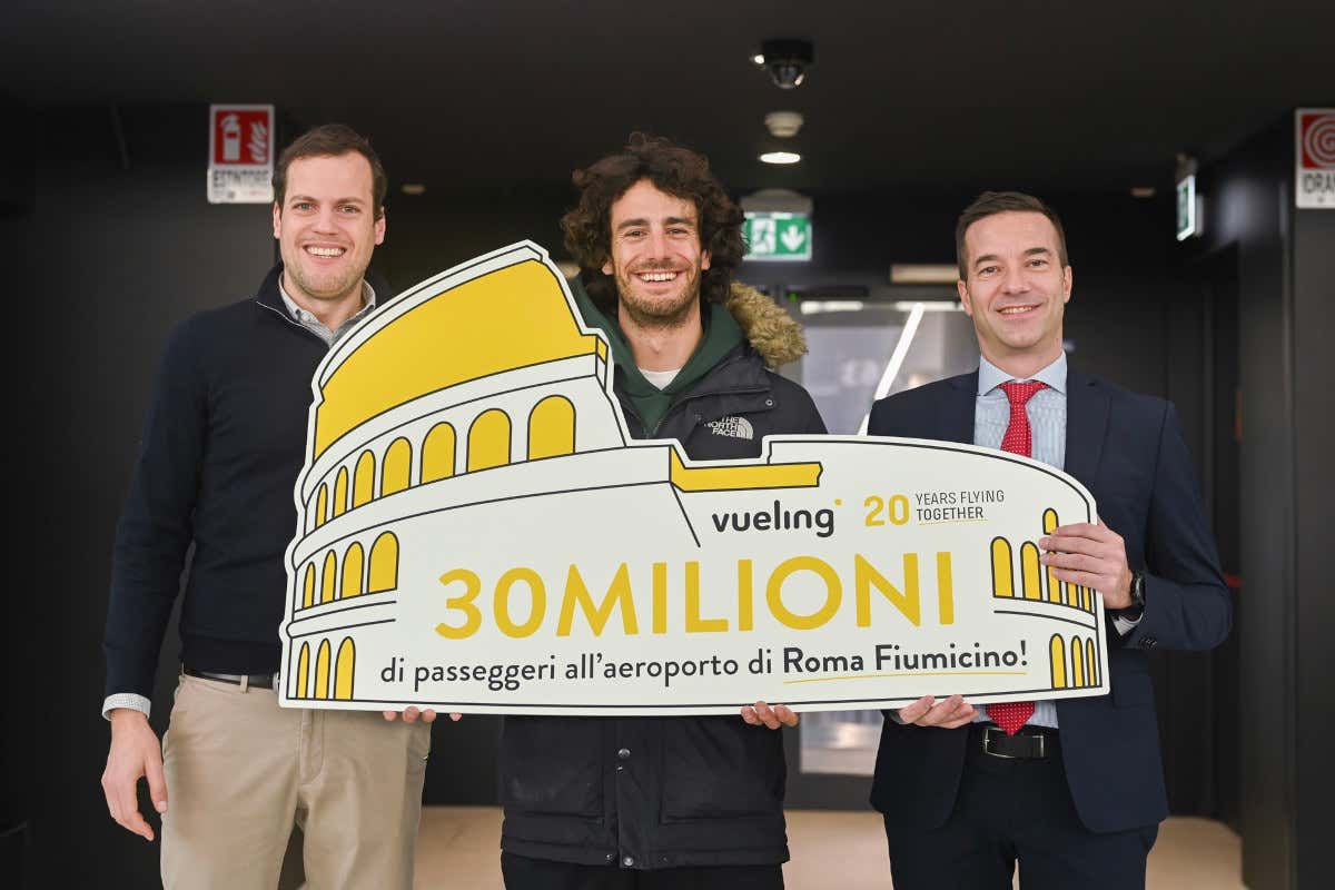 Vueling &egrave; storia: superati i 30 milioni di passeggeri all'aeroporto di Fiumicino