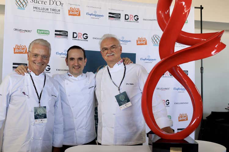 Iginio Massari, Davide Malizia e Gino Fabbri Assegnato l'Oscar dello zucchero Premio all'italiano Davide Malizia