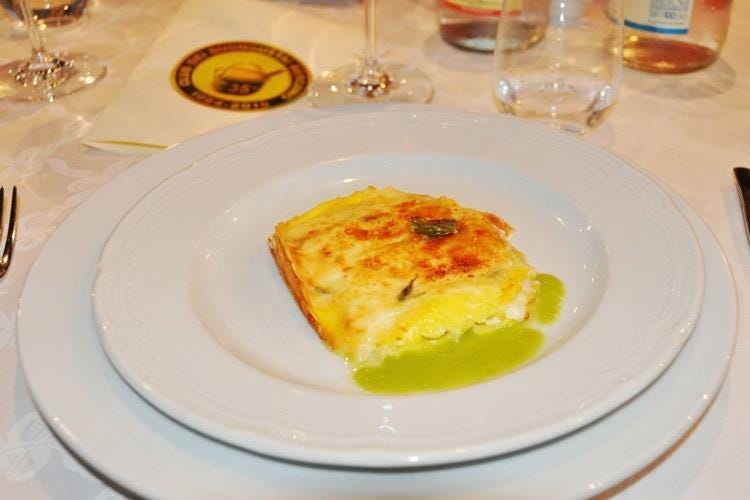 Lasagnetta con asparagi e formaggio di malga (Club Buongustai Bergamo 
35 anni in golosa salute
)