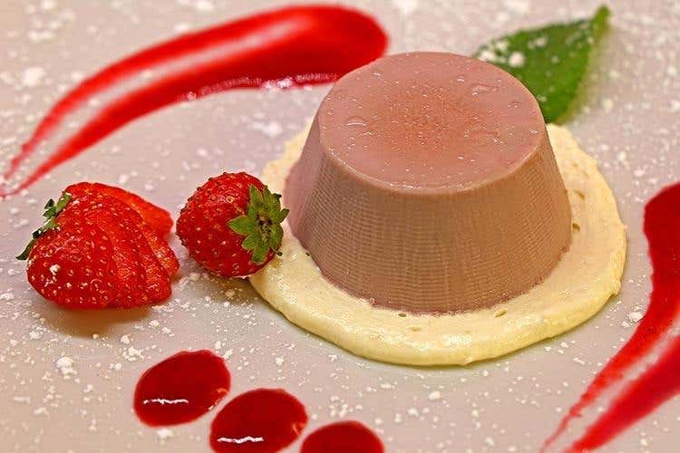 Budino di vino Moscato di Scanzo Rosso Docg - Azienda agricola Biava (Lalimentari, un secolo di tradizione 
dove design e cucina dialogano fra loro)